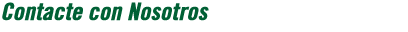 Contacte con Nosotros